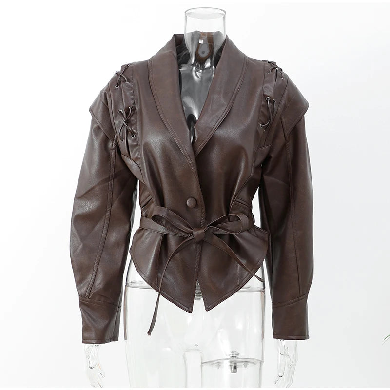 Winter Women Leather Jacket