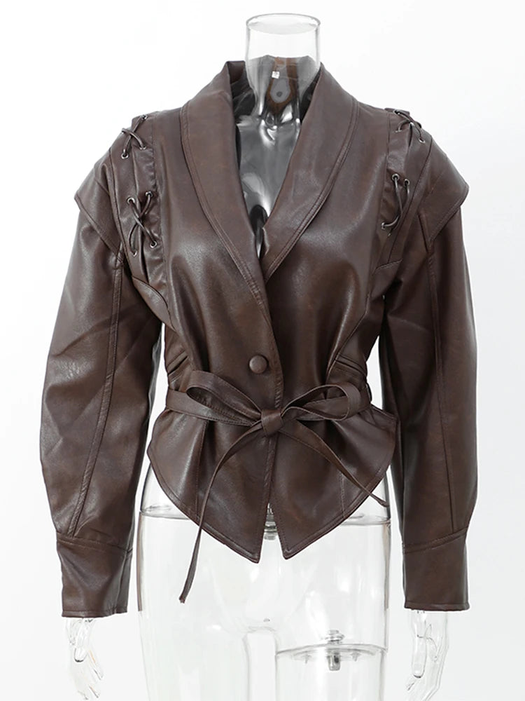 Winter Women Leather Jacket