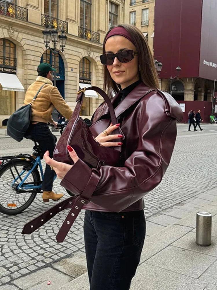 Winter Women Leather Jacket