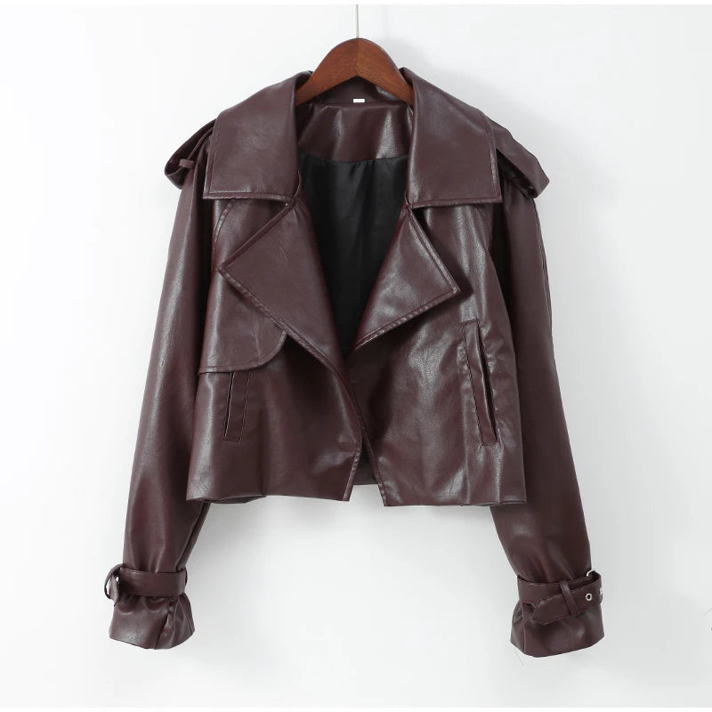 Winter Women Leather Jacket