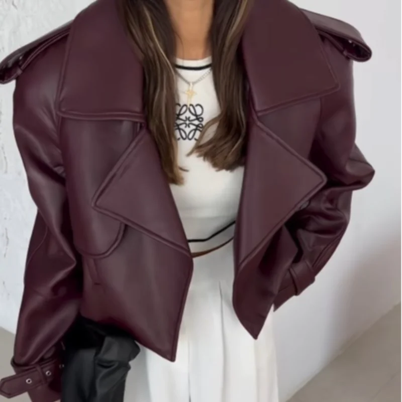 Winter Women Leather Jacket